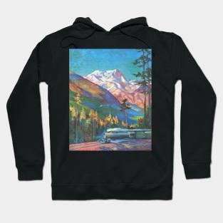 Rainier National Park Train by Gustav Krollman Hoodie